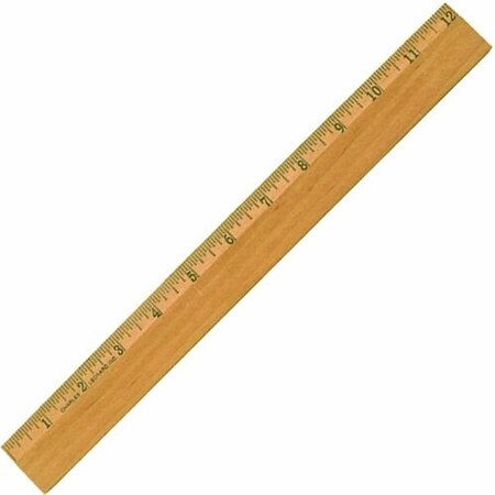Charles Leonard RULER, OFFICE, 12in, METALEDGE LEO77312
